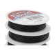 0.8mm Black Round Elasticity, 5m reel