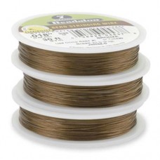 Bronze 7 Strand Beadalon Beading Wire 0.12, 100ft Reel, JW01Z-1