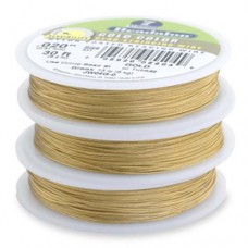 Gold Colour 0.015" 7 Strand Beadalon Beading Wire, 30ft Reel, JW02G-0