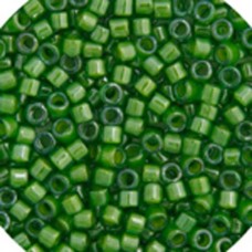 DB0274B Green Lime Lined-Dyed, Size 11/0 Miyuki Delica Beads, 50gm bag