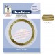 Round German Style Wire, 22 Gauge 10M, Satin Brass