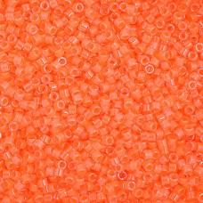 DB2033 Size 11-0 Miyuki Delica Beads, Approx 50g, Code DB00-2033, Light Orange L...