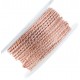 18 Gauge (1.02 mm), Twisted Artistic Wire in Rose Gold plating, sold by the metre