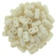 Opaque Luster Champagne 2-Hole Brick Bead - 3 x 6mm -  Pack of 50 