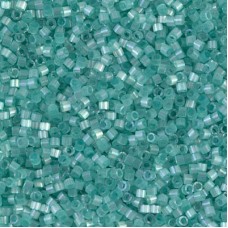 DB1812 Light Aqua Green Dyed Satin Silk, Size 11/0 Miyuki Delica Beads, wholesal...