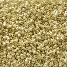 DB2502 Yellow Galvanised Duracoat, size 11/0 Miyuki Miyuki Delica Beads, 50g who...