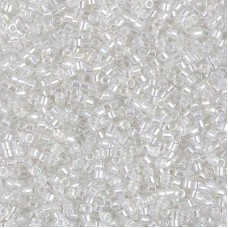 DB1671 Pearl Lined Crystal AB, Size 11/0 Miyuki Delica Beads, Wholesale bag of 5...