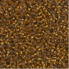 DB1682 Silver Lined Glazed Dark Honey, Size 11/0 Miyuki Delica Beads, 50g Wholes...