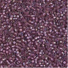 DB1757 Sparkling Orchid Lined Amethyst AB, Size 11/0 Miyuki Delica Beads, 50g Wh...