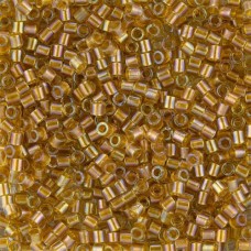 DBL0065 Topaz AB Lined - Dyed Size 8/0 Miyuki Delica Beads, Colour Code 0065, 5....