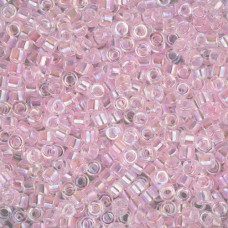 DB0071 Pink AB Lined-Dyed, Size 11/0 Miyuki Delica Beads, 50gm bag