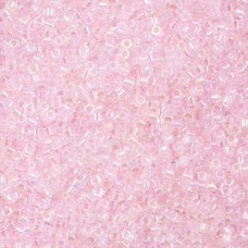 DB0082 Lined Light Pink AB - Size 11/0 Miyuki Delica Beads, 50gm bag