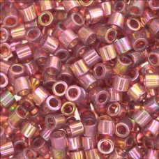 DBM0103 Red Pink Transparent Gold Luster, Size 10/0  Miyuki Delica Beads, Colour code -103 - 50g Bag