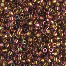 DB0126 Pink AB Gold Luster, Size 11/0 Miyuki Delica Beads, 50 Grams