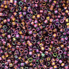 DB0128 Plum Gold Luster, Size 11/0 Miyuki Delica Beads, 50 Grams