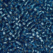 DB0149B Capri Blue Silver Lined, Size 11/0 Miyuki Delica Beads, 50gm bag