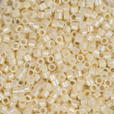 DB0157B Cream AB, Size 11/0 Miyuki Delica Beads, 50gm bag