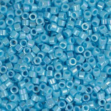 DB0164 Light Blue Opaque AB, Size 11/0 Miyuki Delica Beads, 50gm bag