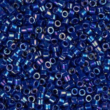 DBL0165 Opaque Cobalt AB Size 8/0 Miyuki Delica Beads, Colour Code 0165, 5.2g ap...