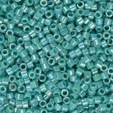 DBM0166 Turquoise Opaque AB, Size 10/0  Miyuki Delica Beads, Colour code -0166 -...