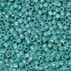 DBM0166 Turquoise Opaque AB, Size 10/0  Miyuki Delica Beads, Colour code -0166 - wholesale bag of 50g