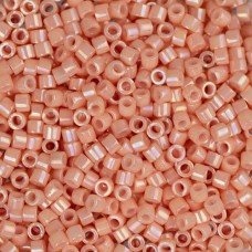 DB0207 Peach Luster Opaque, Size 11/0 Miyuki Delica Beads, 50gm bag