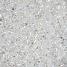 DB0222 White Opal AB, Size 11/0 Miyuki Delica Beads, 50gm bag