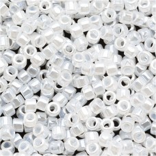 DB0231 Crystal White Ceylon, Size 11/0 Miyuki Delica Beads, 50gm bag