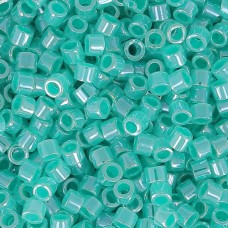 DB0238 Light Crystal Green Aqua Ceylon Lined-Dyed, Size 11/0 Miyuki Delica Beads...