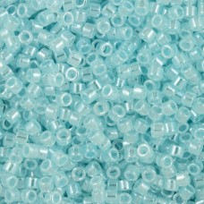 DBM0239 Light Crystal Aqua Ceylon Lined Dyed - Size 10/0, colour 0239- 50g Whole...