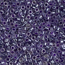 DB0250 Crystal Violet Ceylon Lined-Dyed, Size 11/0 Miyuki Delica Beads, 50gm bag