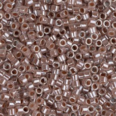 DB0256 Crystal Taupe Ceylon Lined-Dyed, Size 11/0 Miyuki Delica Beads, 50gm bag