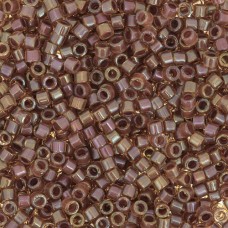 DB0287 Amber Taupe Lined-Dyed, Size 11/0 Miyuki Delica Beads, 50g approx.