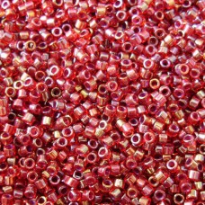 DB0296B Cranberry Red Lined-Dyed, Size 11/0 Miyuki Delica Beads, 50gm bag