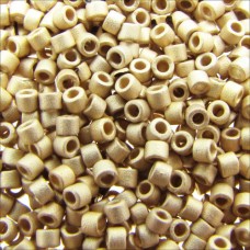 DB0334 Dark Gold 24kt Matte Plated, Size 11/0 Miyuki Delica Beads, 50gm bag