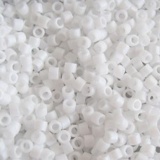 DBL0351 White Matte size 8/0 Miyuki Delica Beads, Colour 0351, 5.2g approx.