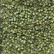 DB0372 Matte Metallic Light Yellow Green, Size 11/0 Miyuki Delica Beads, 50g app...