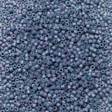 DB0376 Metallic Light Blue Grey Matte Dyed Miyuki 11/0 Delica Beads, 50 Grams