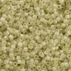 DB0383 Pale Beige Transparent Matte Glazed Luster, Size 11/0 Miyuki Delica Beads...