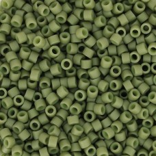 DB0391 Olive Opaque Matte Glazed Luster, Size 11/0 Miyuki Delica Beads, 50gm bag