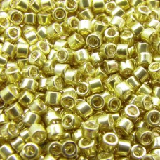 DB0412 Galvanised Yellow, , Size 11/0 Miyuki Delica Beads, 50g approx.