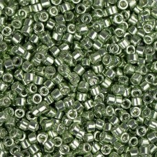 DB0413B Green Moss Opaque Galvanized-Dyed, Size 11/0 Miyuki Delica Beads, 50gm b...