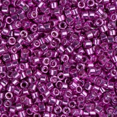 DB0425B Hot Pink Opaque Galvanized-Dyed, Size 11/0 Miyuki Delica Beads, 50gm bag