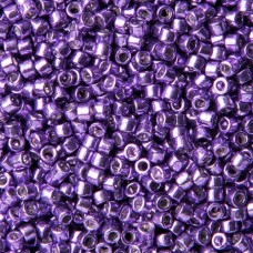 DB0430B Dark Lilac Opaque Galvanized-Dyed, Size 11/0 Miyuki Delica Beads, 50gm b...