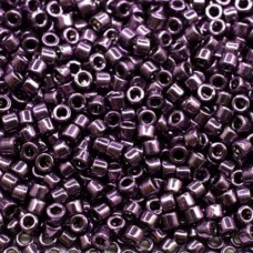 DB0455 Dark Plum Galvanised Miyuki 11/0 Delica Beads, 50g approx.