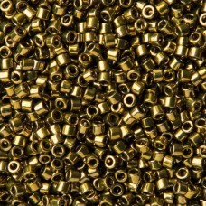 DB0456 Olive Galvanised Miyuki 11/0 Delica Beads, 50 Grams