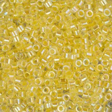 DBM0053 Pale Yellow Lined-Dyed, Size 10/0  Miyuki Delica Beads, Colour code -53 ...