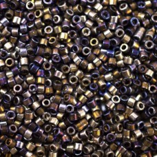 DB0542 Amethyst Gold AB Plated Palladium, Size 11/0 Miyuki Delica Beads, 50g app...