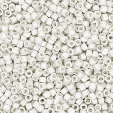 DB0551F Silver Plated Matte Metallic Miyuki 11/0 Delica Beads, 50 Grams