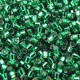 DB0605B Emerald Silver Lined-Dyed, Size 11/0 Miyuki Delica Beads, 50gm bag